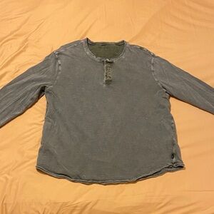 Lucky Brand Olive Long Sleeve Tee